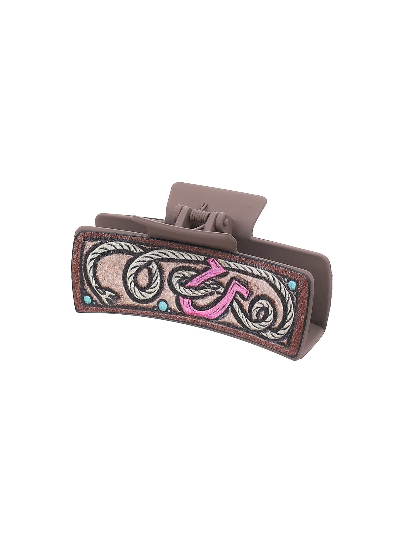 Wholesale Cross Border West Denim Wind Cactus Sunflower Letter Hairpin Women Shark Clip